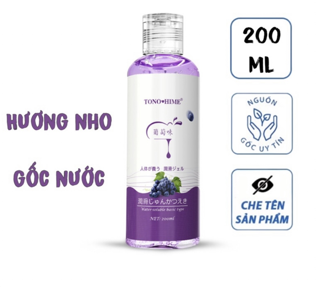 Gel bôi trơn hương nho 200ml công nghệ Nhật Bản 4