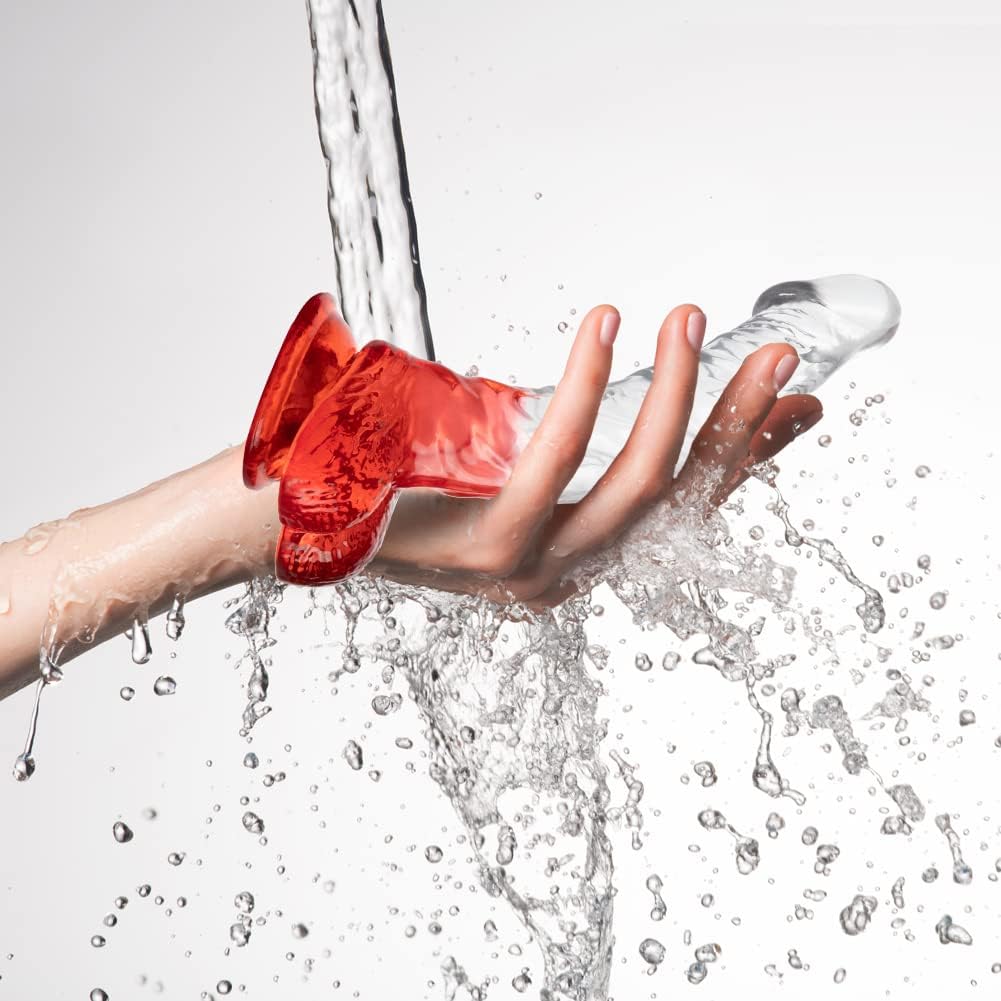 Dương vật trong suốt siêu mềm cong nhiều màu 8