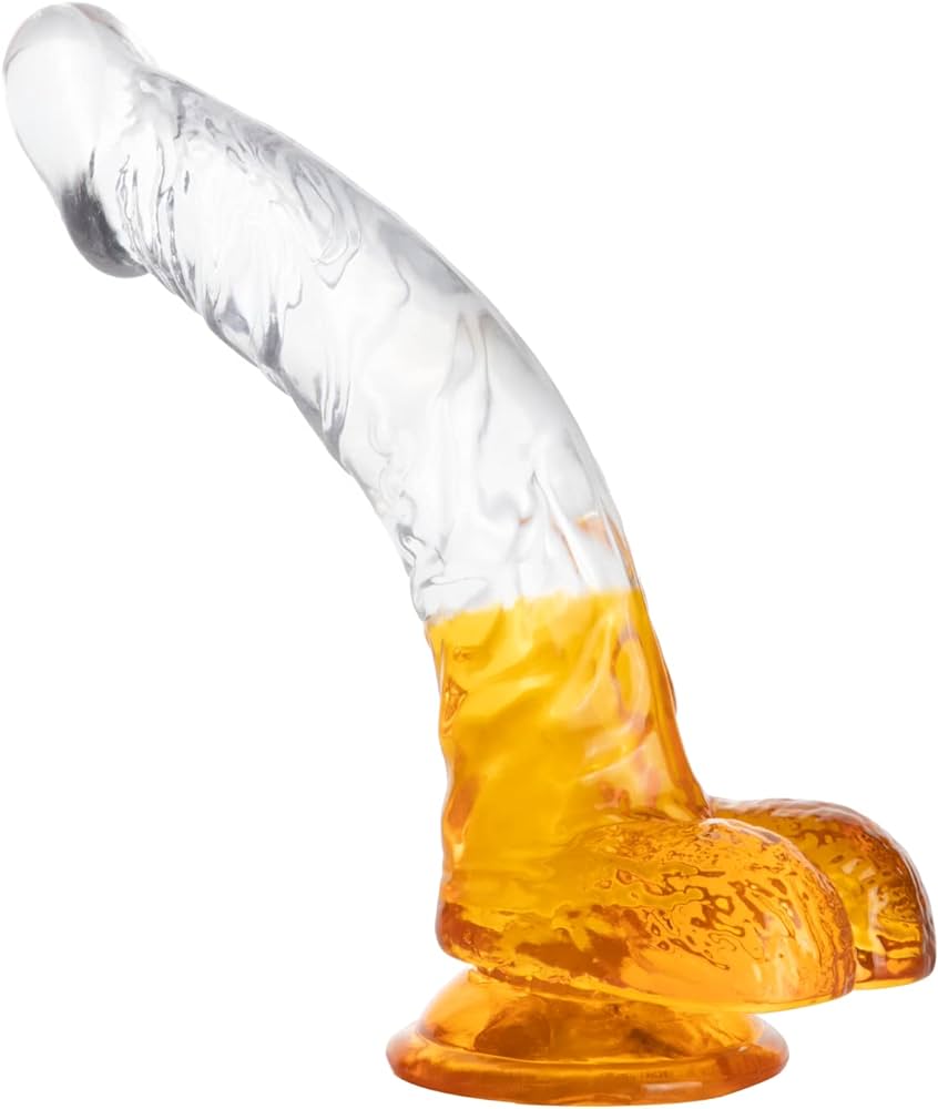 Dương vật trong suốt siêu mềm cong nhiều màu 2