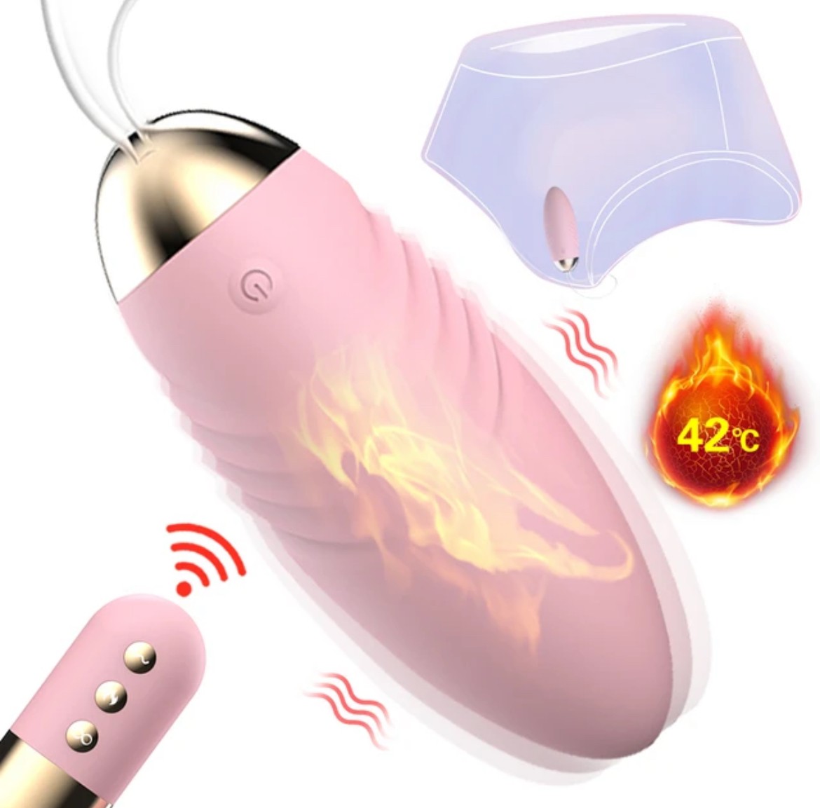 Trứng rung tình yêu cao cấp Lido tỏa nhiệt điều khiển từ xa 6