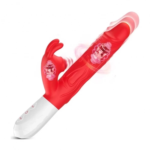 Dương V50 rung thụt nhiệt tai thỏ gắn bi kích thích siêu đã