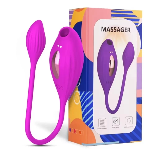 Máy mát xa 2 đầu rung hút mạnh mẽ