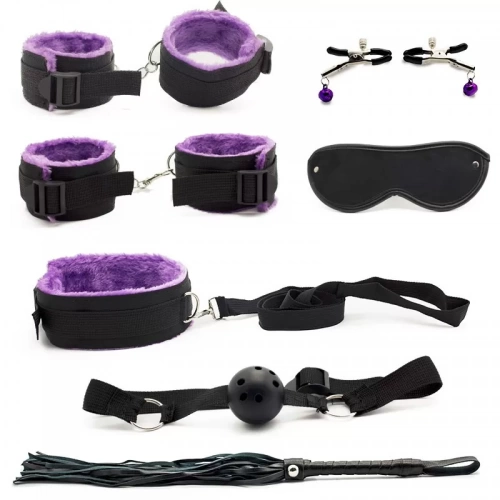 Bộ bạo dâm 7 món 2 lớp chất liệu vải