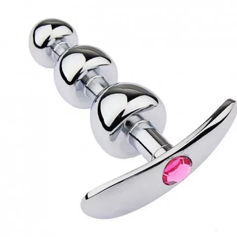 Dụng cụ kích thích hậu môn kim loại hình nấm mỏ neo K3H