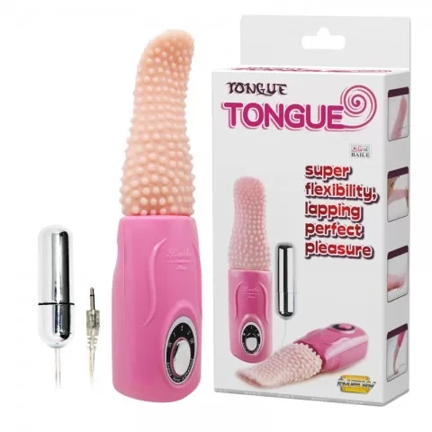 Lưỡi massage âm đạo có trứng rung Tongue